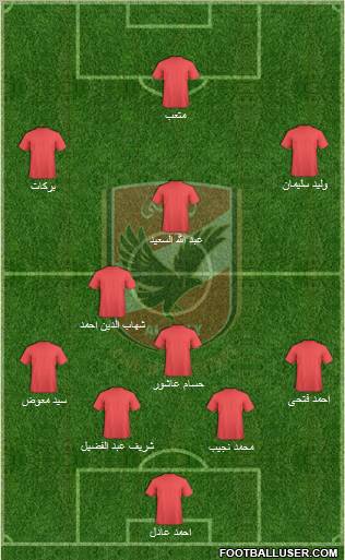 Al-Ahly Sporting Club Formation 2011