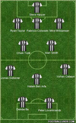 Newcastle United Formation 2011