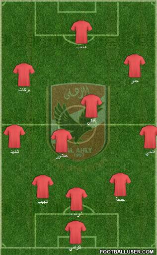 Al-Ahly Sporting Club Formation 2011