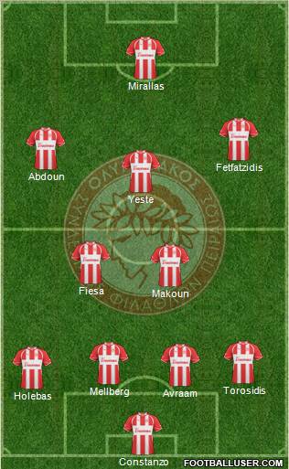 Olympiakos SF Piraeus Formation 2011