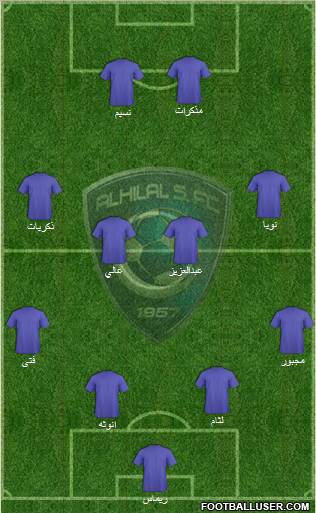 Al-Hilal (KSA) Formation 2011