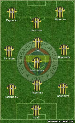 Fenerbahçe SK Formation 2011