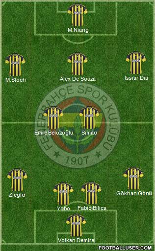 Fenerbahçe SK Formation 2011