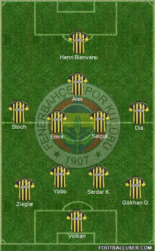 Fenerbahçe SK Formation 2011