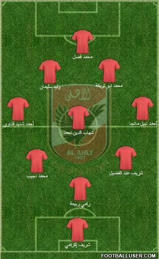 Al-Ahly Sporting Club Formation 2011