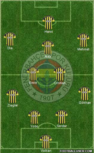 Fenerbahçe SK Formation 2011