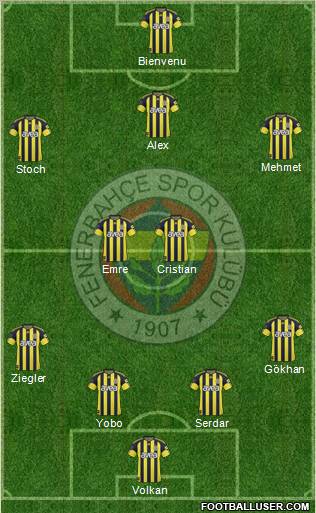 Fenerbahçe SK Formation 2011