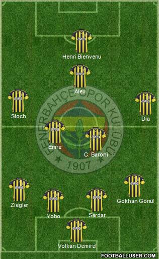 Fenerbahçe SK Formation 2011