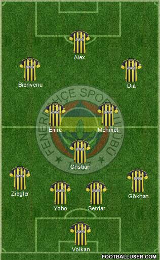 Fenerbahçe SK Formation 2011