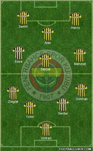 Fenerbahçe SK Formation 2011