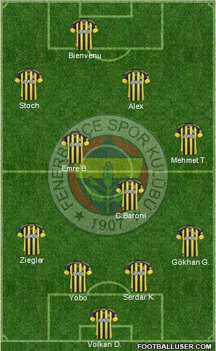 Fenerbahçe SK Formation 2011