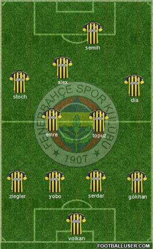 Fenerbahçe SK Formation 2011