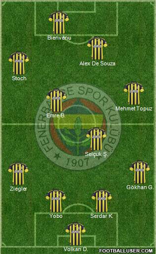 Fenerbahçe SK Formation 2011