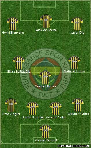 Fenerbahçe SK Formation 2011