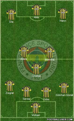 Fenerbahçe SK Formation 2011