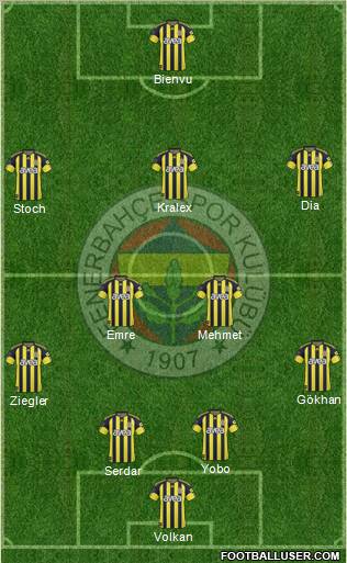 Fenerbahçe SK Formation 2011