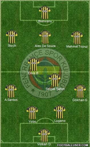 Fenerbahçe SK Formation 2011