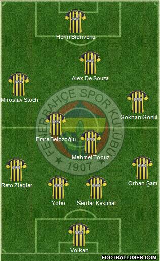 Fenerbahçe SK Formation 2011