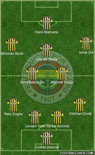 Fenerbahçe SK Formation 2011