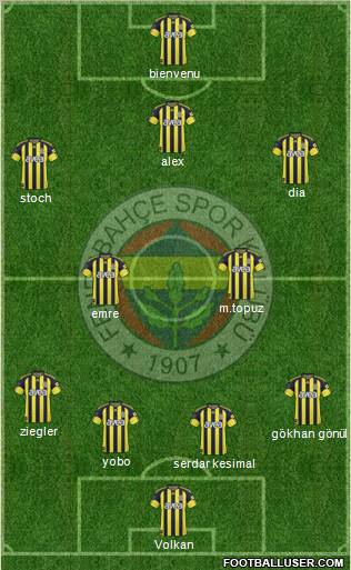 Fenerbahçe SK Formation 2011