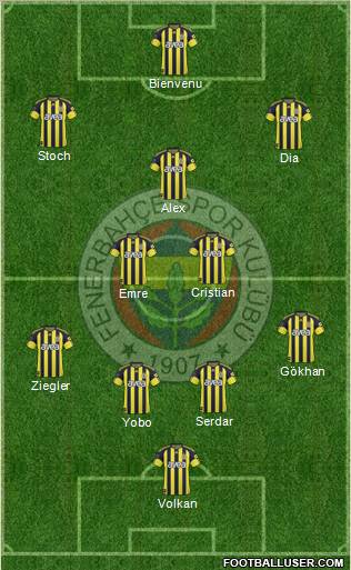 Fenerbahçe SK Formation 2011