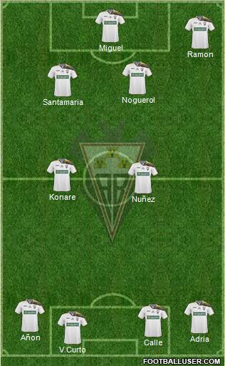 Albacete B., S.A.D. Formation 2011