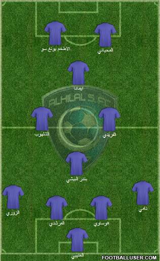 Al-Hilal (KSA) Formation 2011