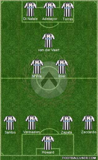 Udinese Formation 2011