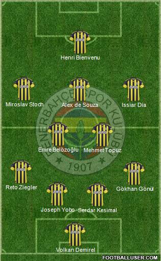 Fenerbahçe SK Formation 2011