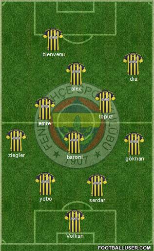 Fenerbahçe SK Formation 2011