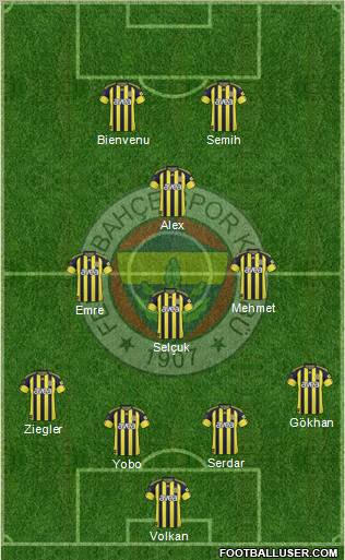 Fenerbahçe SK Formation 2011