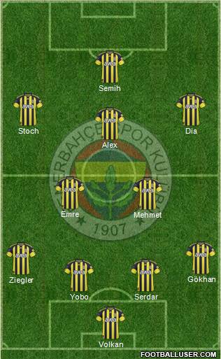 Fenerbahçe SK Formation 2011