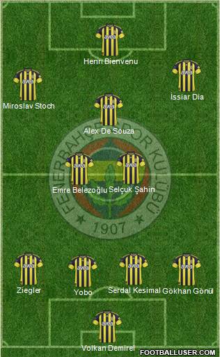 Fenerbahçe SK Formation 2011