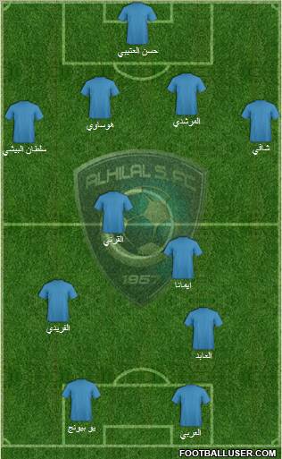 Al-Hilal (KSA) Formation 2011