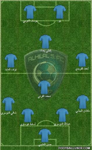 Al-Hilal (KSA) Formation 2011