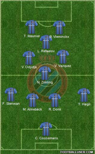 Club Brugge KV Formation 2011