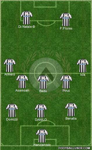 Udinese Formation 2011