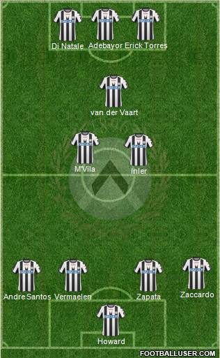 Udinese Formation 2011