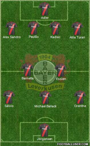 Bayer 04 Leverkusen Formation 2011