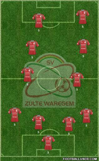 SV Zulte Waregem Formation 2011