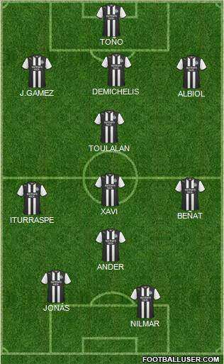 Newcastle United Formation 2011