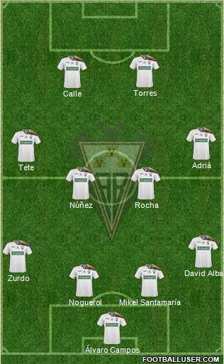 Albacete B., S.A.D. Formation 2011