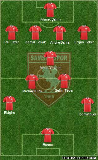 Samsunspor Formation 2011