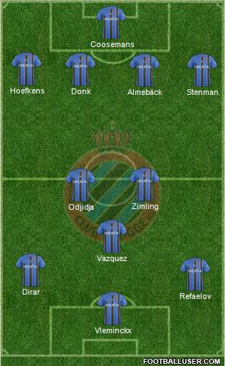 Club Brugge KV Formation 2011