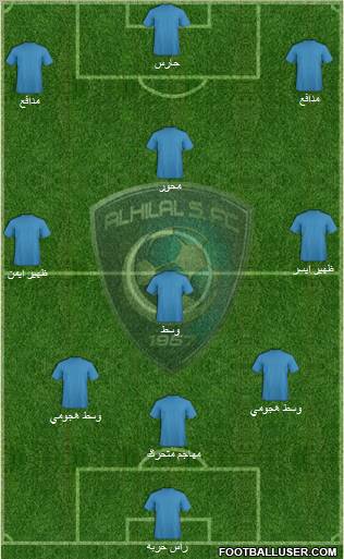 Al-Hilal (KSA) Formation 2011