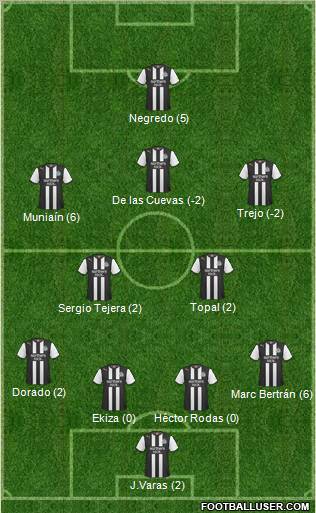 Newcastle United Formation 2011