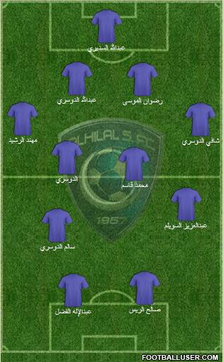 Al-Hilal (KSA) Formation 2011