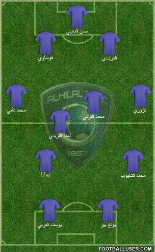 Al-Hilal (KSA) Formation 2011