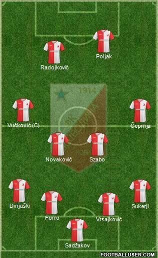 FK Vojvodina Novi Sad Formation 2011