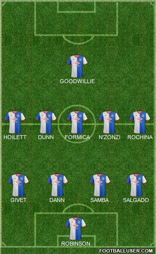 Blackburn Rovers Formation 2011